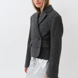 Matteo Blazer — Herringbone Grey