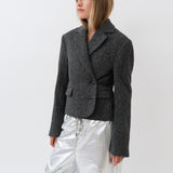 Matteo Blazer — Herringbone Grey