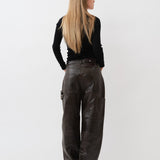 Scarlett Pants — Distressed Brown