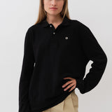 Serena Polo Shirt — Black