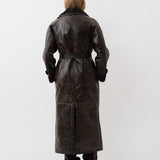 Alexa Trenchcoat — Distressed Brown