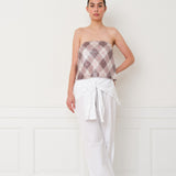 Lorah Top — Grey Argyle