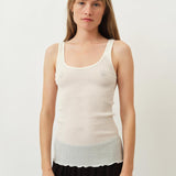 Elsa Oscalito Sleeveless Top — Ivory