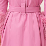 Foxy Shearling Coat — Fuchsia Pink