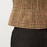 Christie Top — Cafe Latte Plaid