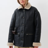 Ada Jacket — Navy / Beige