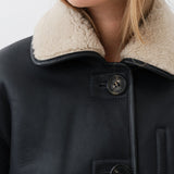 Ada Jacket — Navy / Beige