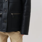 Ada Jacket — Navy / Beige