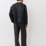 Ada Jacket — Navy / Beige