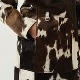 Gio Coat — Brown / White Cow