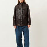 Baba Jacket — Brown Croco