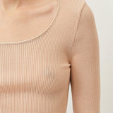 Gisa Oscalito Longsleeve Top — Caramel