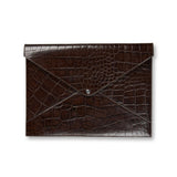 Big Envelope Bag — Brown Croco