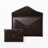 Big Envelope Bag — Brown Croco