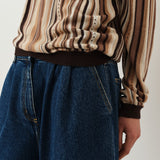 Kira Sweater — Brown Multi Stripe