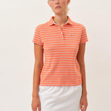 Venus Polo Shirt — Melon Stripe