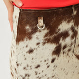 Pax Skirt — Brown / White Cow