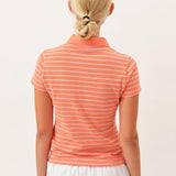 Venus Polo Shirt — Melon Stripe