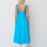 Henriette Dress — Scuba Blue