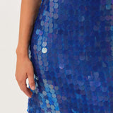 Polly Dress — Deep Blue Sequin