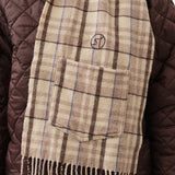 Schatter Scarf — Brown Check