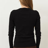 Eloise Longsleeve T-Shirt — Black