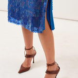 Marna Skirt — Deep Blue Sequin