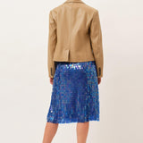 Marna Skirt — Deep Blue Sequin