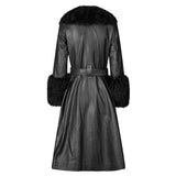 Foxy Shearling Coat — Black