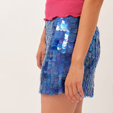 Sienna Skirt — Deep Blue Sequin