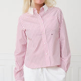 Rylo Shirt — Berry Stripe/White