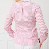 Rylo Shirt — Berry Stripe/White