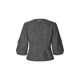 Christie Top — Grey Herringbone