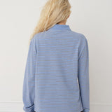 Serena Polo Shirt — Blue Stripe